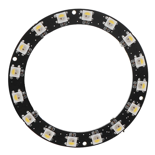 Круглая форма WS2812B SMD5050 RGBW RGBWW 4 в 1 светодиодный светильник чип-плата DC5V 1 шт. 8 шт. 12 шт. 16 шт. 24 шт. СВЕТОДИОДНЫЙ полноцветный модуль