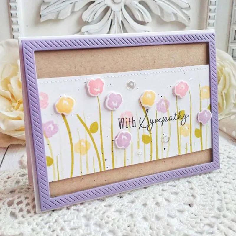 Металлические пресс формы 3 шт. косая рамка для резки скрапбукинга бумаги ручной