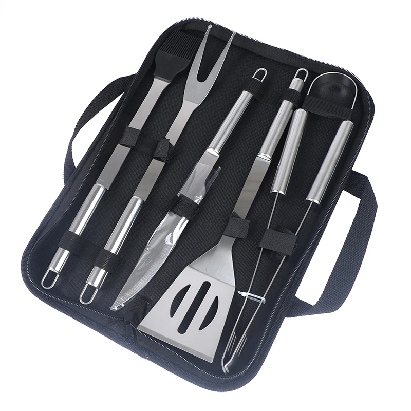 5 шт. Нержавеющая сталь Инструменты для барбекю Гриль Открытый Кемпинг Пособия