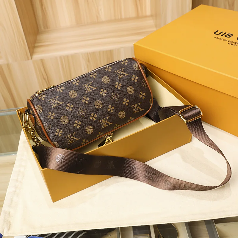 

Клапаны для женщин, новинка 2021, роскошные дизайнерские брендовые подходящие ко всему винтажные сумки на одно плечо с геометрическим принто...