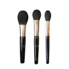 3 шт., набор кистей для макияжа, бронзеры, румяна, скульптурная кисть для основы, высокое качество, натуральные мягкие беличьи волосы, набор инструментов для макияжа из розового золота