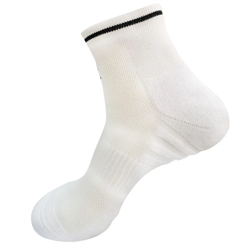 Antibacterial and Deodorant Socks 6 PAIRS Per Set Casual Running Sports Socks Cycling New Men's Socks for Fall Winter