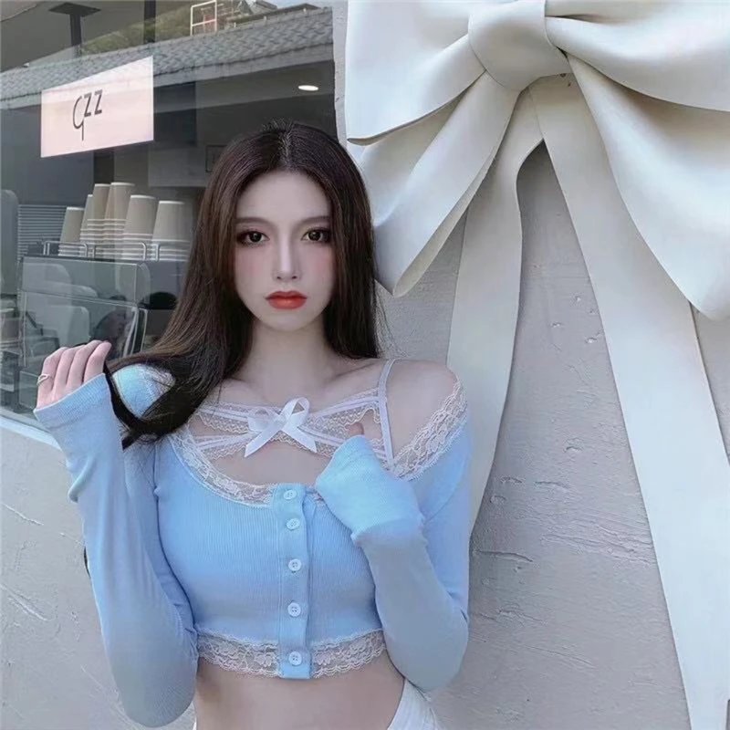 

Women Sexy Cross Lace Halter Bralette Bowknot Ruched Camis Crop Top Underwear