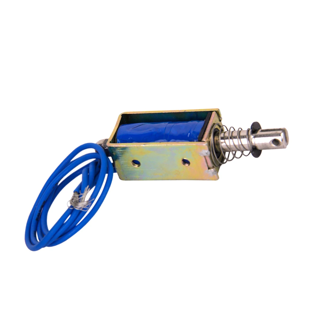 

Push Pull Open Frame Solenoid Electromagnet, 10 mm Stroke, 0.4N, DC 12V
