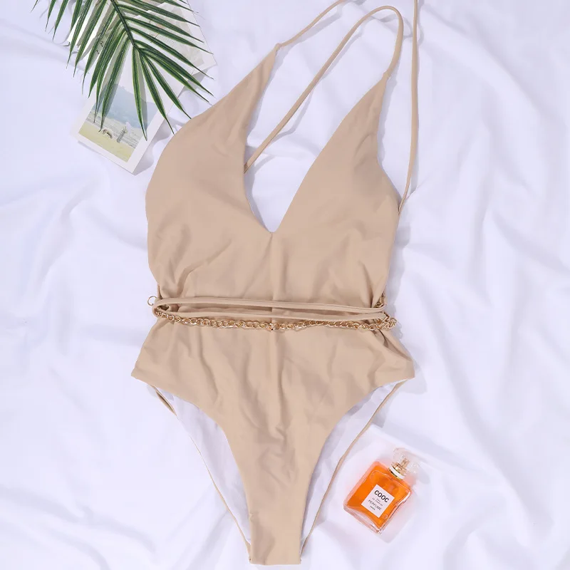 

One Piece Swimwear Women 2021 Summer Irregular Hollow Push Up Bikini Set Brazailian Bathing Beach Suits Feminine Swimsuits
