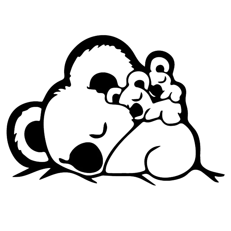 YJZT Koalas Family Wall Switch Sticker Vinyl Decal Decor Modern Art Cartoon Animal S19-0898 | Дом и сад