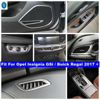 silver interior door speaker glass lift button lights control panel cover trim for opel insignia gsi buick regal 2017 2021