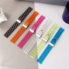 Ремешок из прозрачной смолы для samsung galaxy watch 4 44 мм 40 мм, браслет для galaxy watch 4 classic 46 мм 42 мм, умные часы