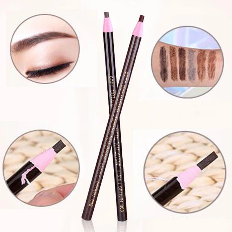 1 шт. карандаш для бровей цветной мягкий Косметический Искусство Перманентный