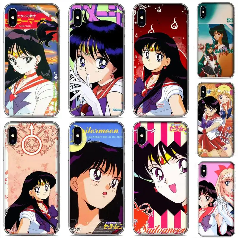 

Sailor Mars Magazine Print Phone Case For Clear-Iphone 5 5s se 6 6s 7 8 11 12 X Xs Xr Pro Plus Max Mini Cover