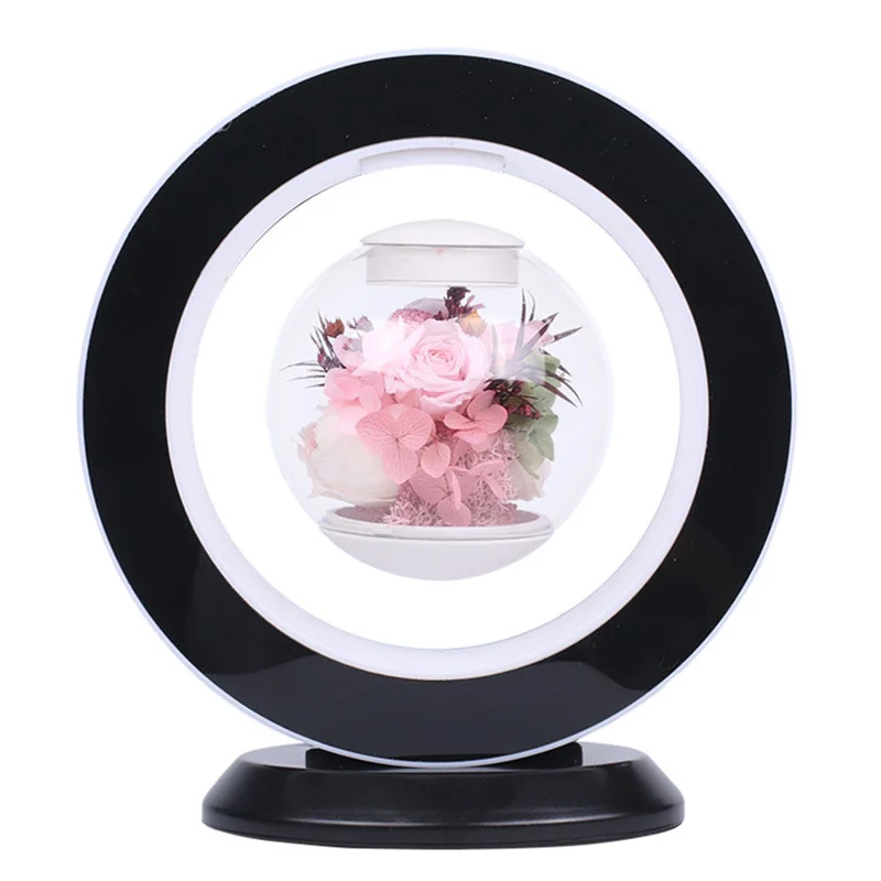 

Magnetic Levitation Immortal Flower Decoration Creatives Dried Flower Gift Box Rose Flower HUG-Deals