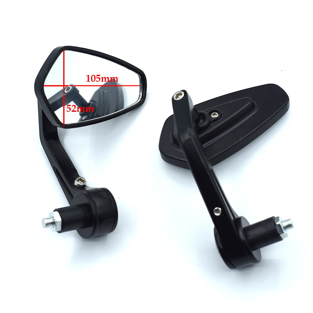 Универсальный мотоцикл Ручка Бар Конец Зеркало Черный 7/8 &quot22 мм для Suzuki yamaha Honda