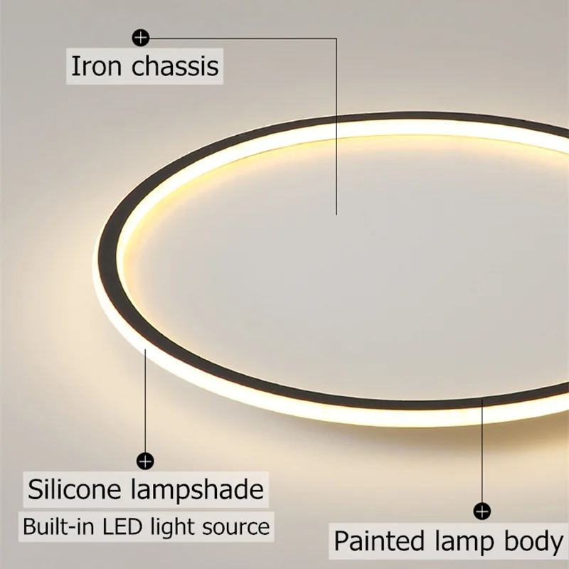 

Modern led ceiling lamp for bedroom minimalist ultra thin circular ceiling lamp for kitchen, study and dining room lighting