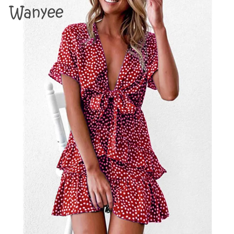 

Женская летняя обувь, открытые платья без рукавов, Цветочная расцветка, для офиса, сексуальное, с низким вырезом Плиссированное темперамент...