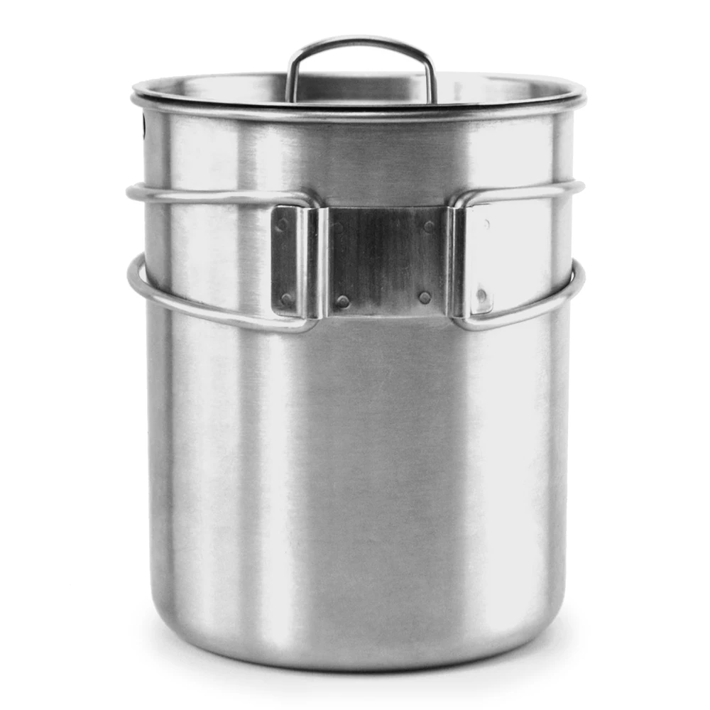 Lixada походный горшок портативная наружная нержавеющая сталь для кемпинга кружка