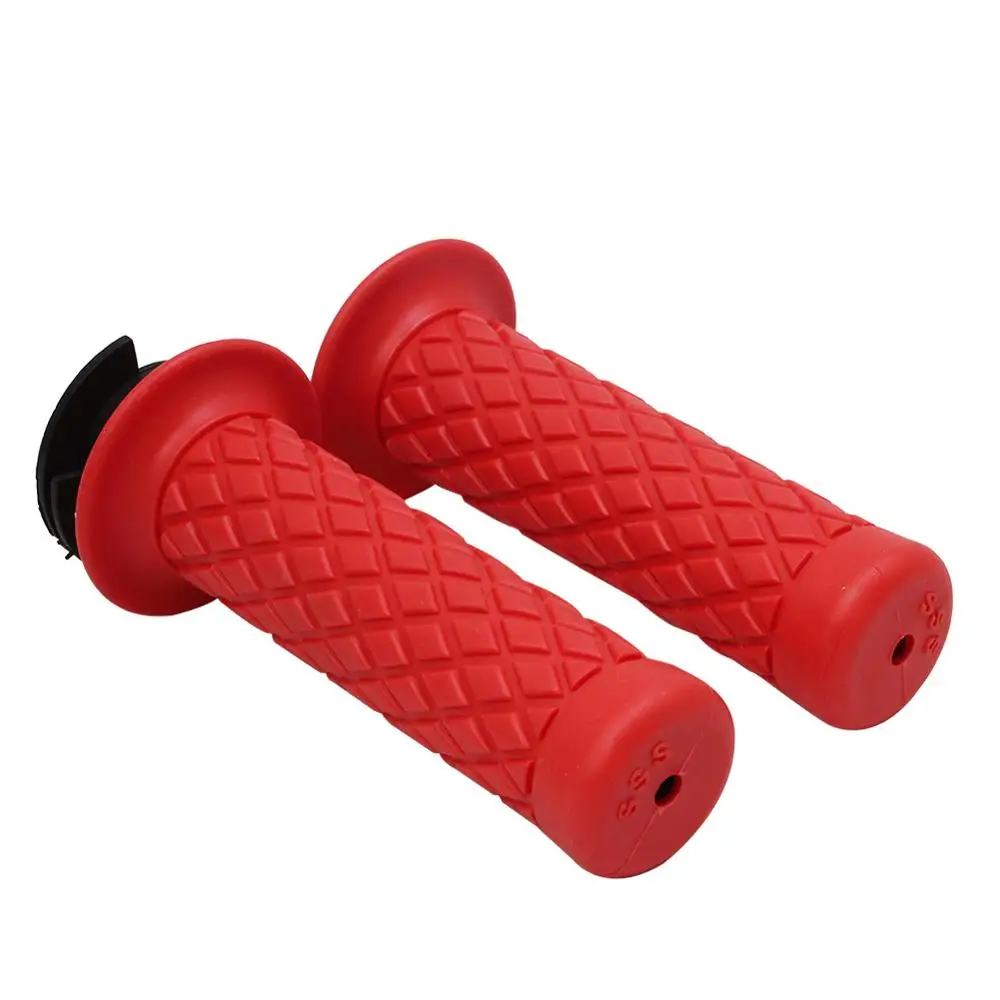 

Black Motorcycle ATV Throttle Hand Grip Universal 7/8" Handlebar Bike 22mm Bar End