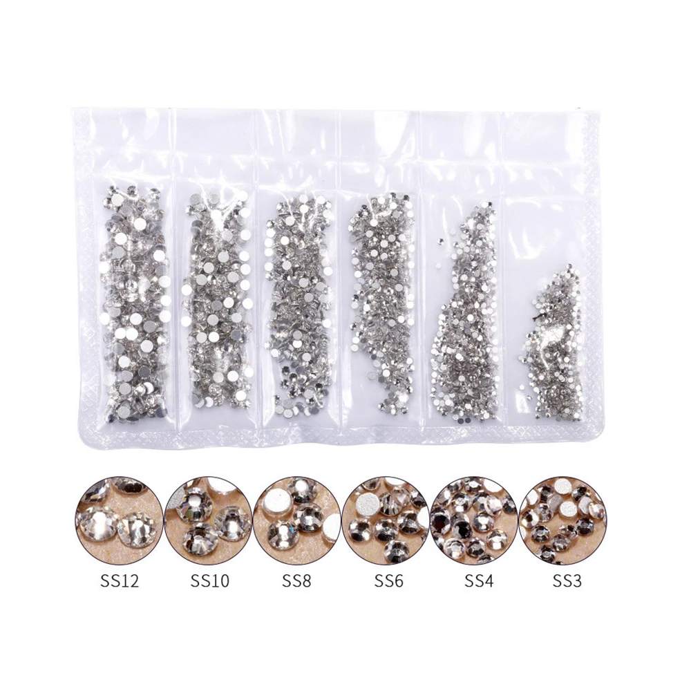 1750 шт. Блестящие Стразы для ногтей цвета розового золота|Стразы и украшения| |