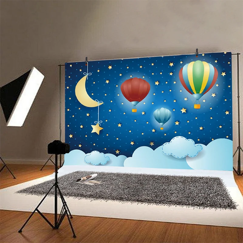Вечерние фоны для фотосъемки с воздушным шаром и звездами Луны | Электроника