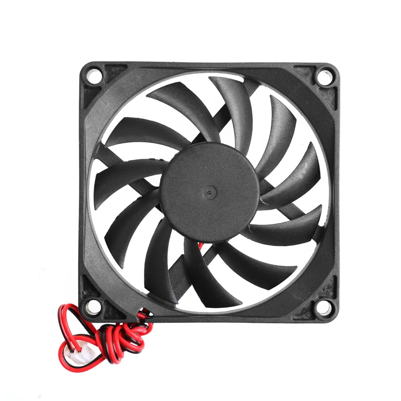 

12V 2-Pin 80x80x10mm PC Computer CPU System Heatsink Brushless Cooling Fan 8010