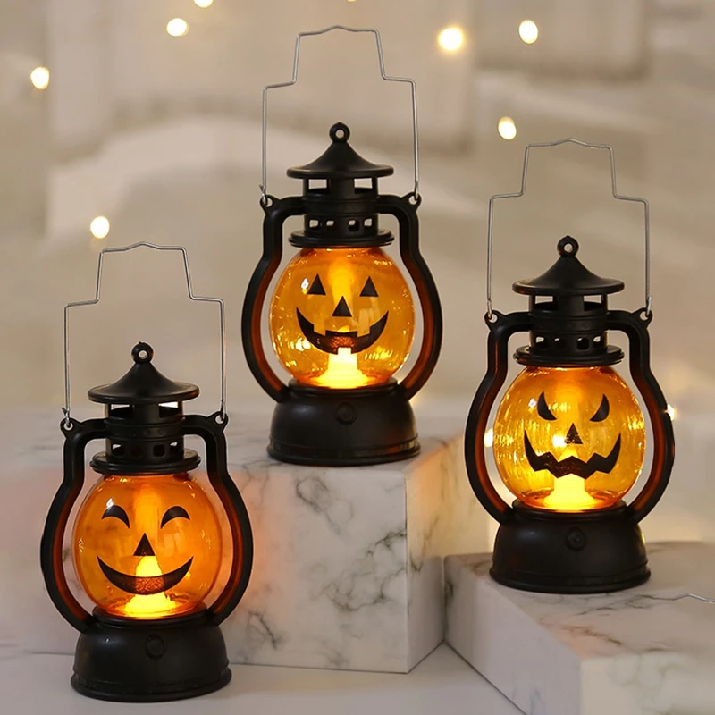 Светодиодный ночсветильник в виде тыквы для Хэллоуина креативный декоративный