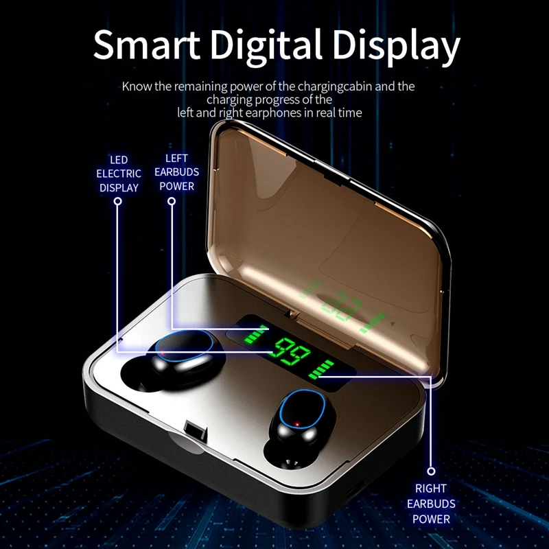 A2S TWS 5 0 Bluetooth гарнитура стерео наушники беспроводные спортивные для смартфона Xiaomi