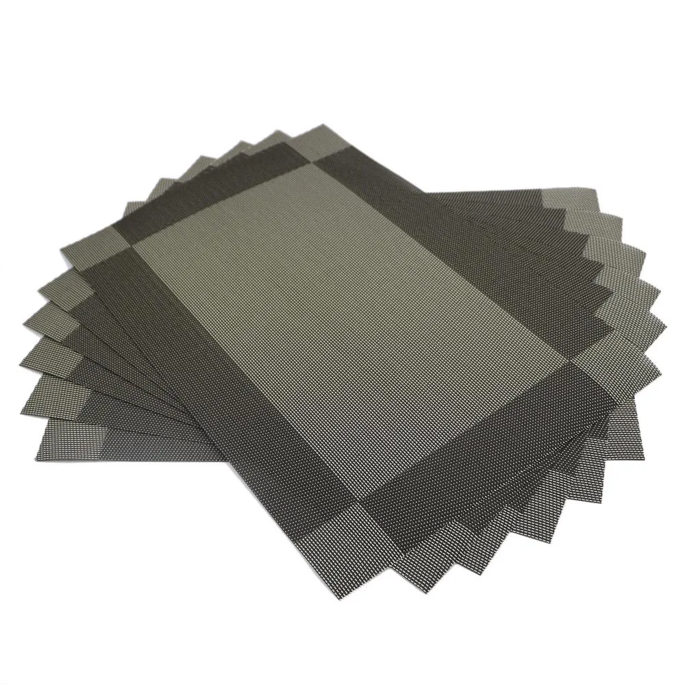 

6PCS/LOT Heat-resistant Kitchen Table Table Linen Placemats PVC Napkin Mats Cotton Table Pad Placemats Decorative Pattern