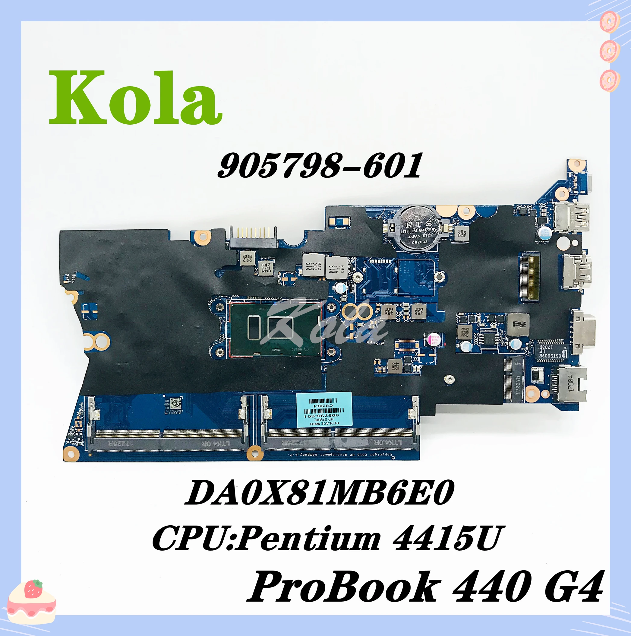 905798-001 905798-601 DA0X81MB6E0 для ноутбука HP ProBook 430 440 G4 материнская плата с процессором Intel