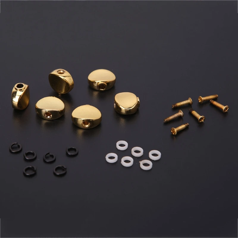 6Pcs Replacement Guitar Tuners Machine Head Metal Buttons Tuning Pegs Parts | Спорт и развлечения