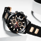Часы наручные NIBOSI VIP мужские, брендовые Роскошные спортивные водонепроницаемые с большим циферблатом, с силиконовым ремешком