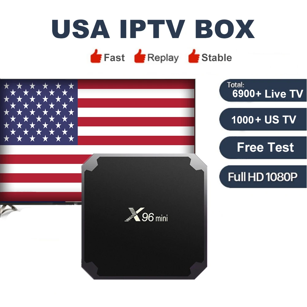 США IP tv Box с IP tv подпиской около 6900+ Live tv 1000+ USA tv& 500+ Канада каналы французский/Канада/США Android IP tv Box