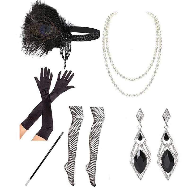 Набор ювелирных изделий для мальчишвечерние в стиле ретро головной убор с