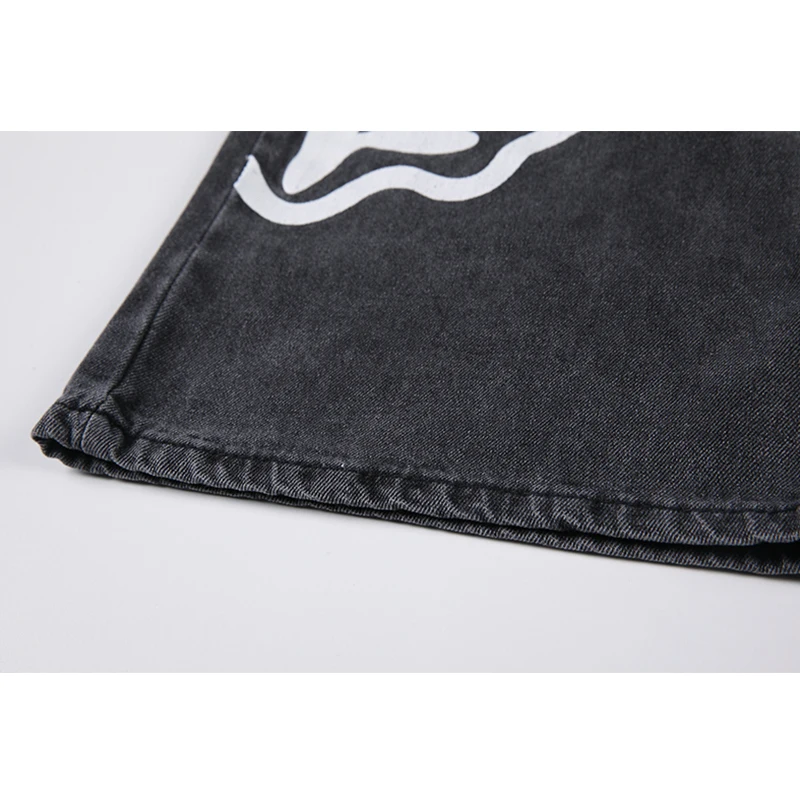

2021, spring style, INS, hip hop, print, wash jeans, casual jeans, Baggy Pants, women's slacks