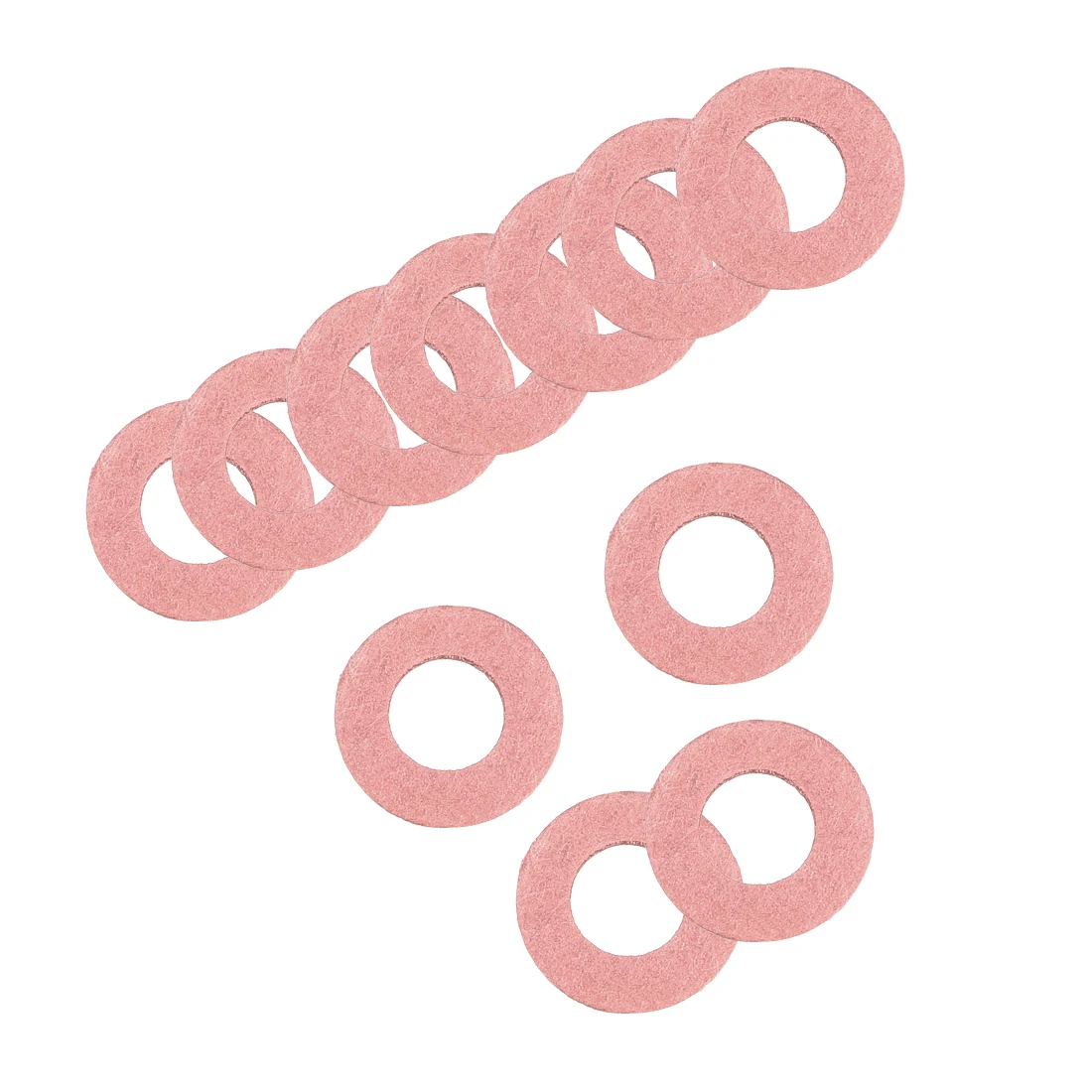 

uxcell Insulating Washer, 50Pcs 8mm x 16mm x 1mm Red Vulcanized Fiber Washer, Insulation Gasket for Motherboard