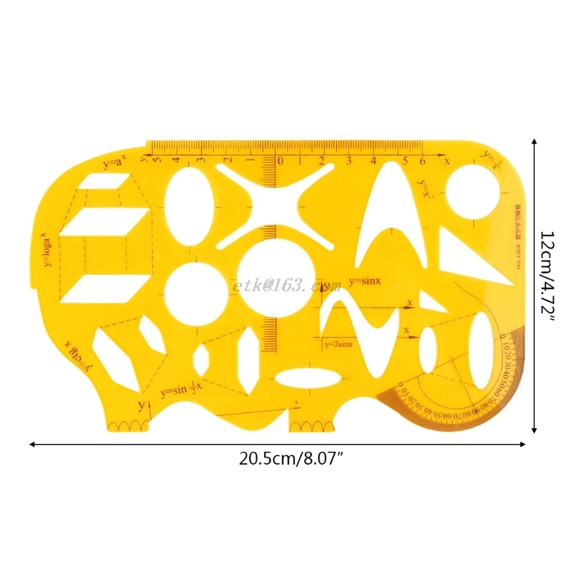 Технический трафарет для рисования профессиональный математический обучающий