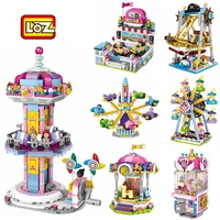 loz mini city blocks amusement park juguetes bloques shop diy builidng bricks architecture educational toys for kids xmas gifts