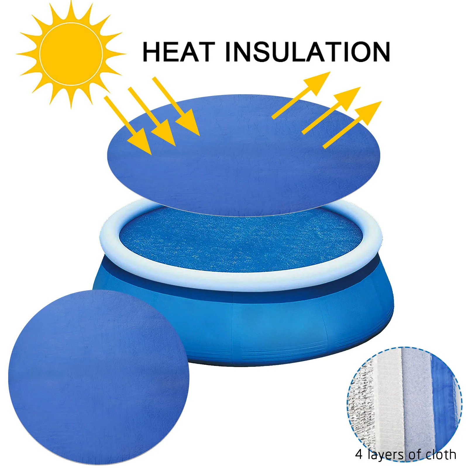 

Round Pool Cover Protector Foot Above Ground Blue Protection Swimming Pool pool accessories бассейны для дачи