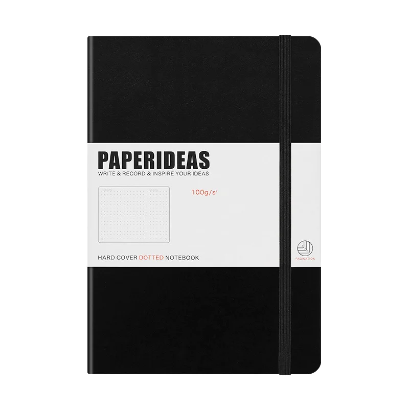 Блокнот дневник в горошек A5 черный кожаный бандаж для путешествий блокнот журнал