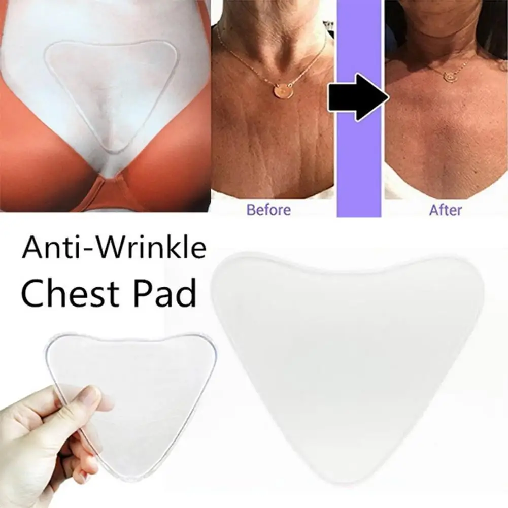 

Silicone Triangle Chest Sticker New Reusable Triangle Soft Transparent Chest Anti Pad Pad Chest Silicon Chest U2Q0