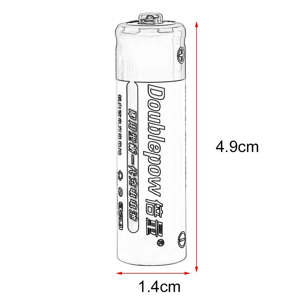 4 шт/комплект doulepow портативный 1,2 V Ni-MH AA Quanlity заряжаемый аккумулятор 1200mAh для различных устройств синий и белый