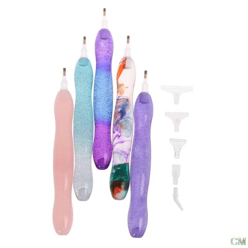 

5D Point Drill Pen Resin Diamond Painting Pen Cross Stitch Drawing Embroidery Picking Tool Handmade Sewing Craft Accessories