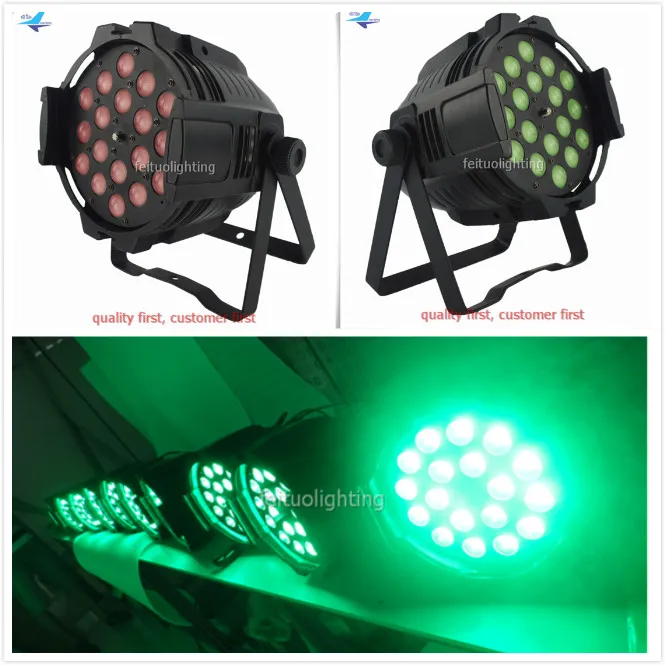 H-2/лот DMX Par Can 18x18 Вт rgbwa uv 6 в 1 светодиодный par zoom супер яркий DJ подсветка COB | Лампы и