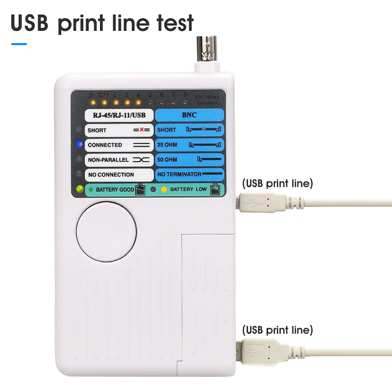 Тестер сетевого кабеля BNC с разъемами RJ11 и RJ45 тестер для кабелей UTP STP LAN трекер