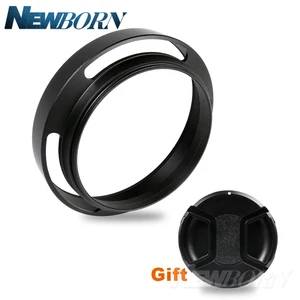 Металлическая бленда для объектива 4952555862677277 мм защитная пленка + Крышка для объектива для Leica Canon Nikon Sony Olympus DLSR