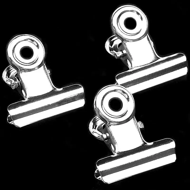 

12 PCS Silver Tone Metal Office Paper Document Binder Clips 20mm