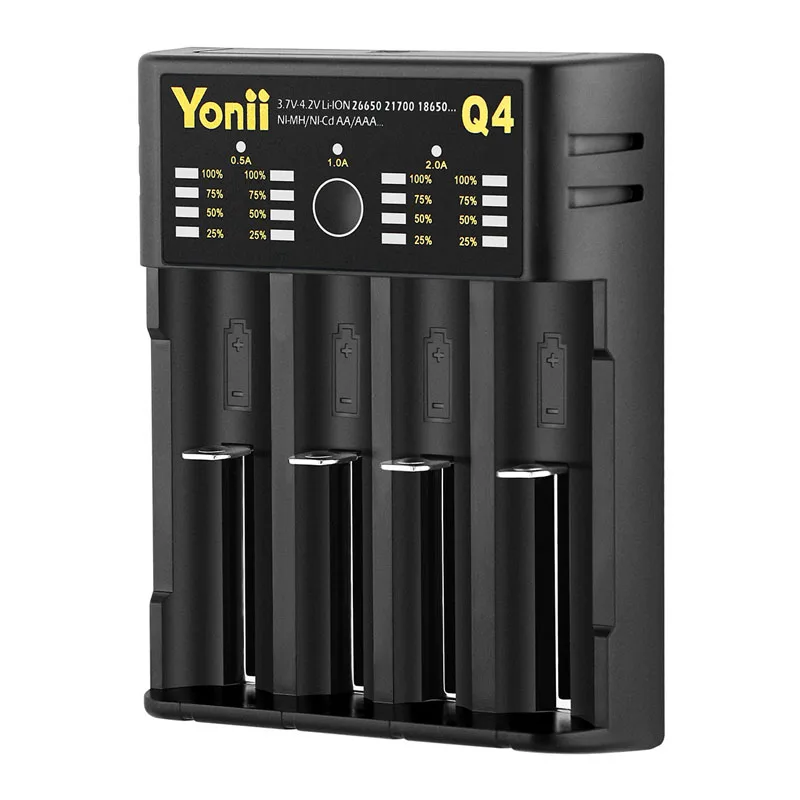 YONII 18650 зарядное устройство для литий 3 74 v Батарея 14500 18500 16340 18700 25500 26650 AA AAA 1 2 V