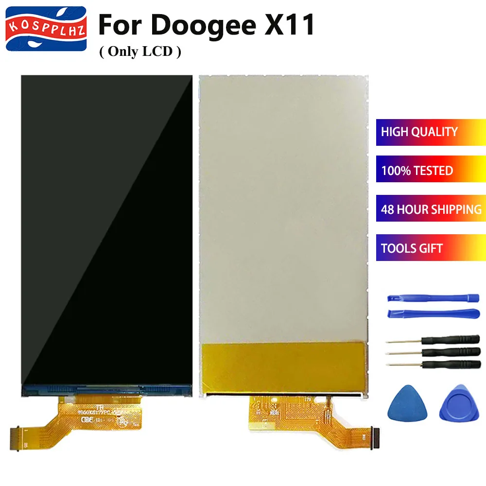 

ЖК-дисплей для DOOGEE X11, дигитайзер без сенсорного экрана, 100% оригинальная замена, запасные части 5,0 дюйма + инструменты, высокое качество