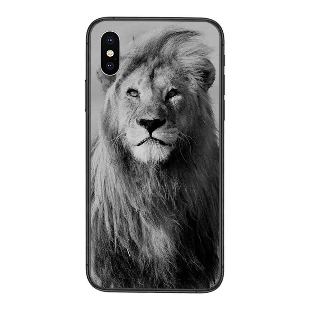 Для iPhone 11 12 Pro Mini XS Max X 8 7 6s Plus 5 SE XR 2020 красивые удивительные скульптуры с Львом