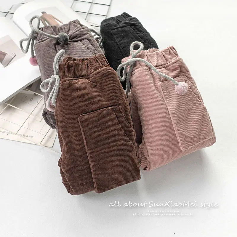 Теплые штаны для мальчиков, зимние детские модные хлопковые брюки из плотного бархата для маленьких мальчиков, детские длинные брюки, одежда для мальчиков 2, 3, 4, 5, 6 лет