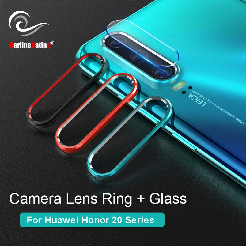Защитное стекло для камеры Huawei Honor 20 Pro 20i закаленное и металл защитное кольцо