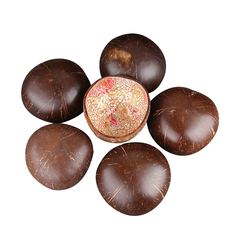 Bowl Candy Storage Decoration Natural Dish Coconut Shell Non-toxic Fruit Eco-friendly | Дом и сад